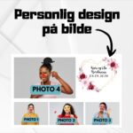 Personlig design på digitale og utskrift bildene 
